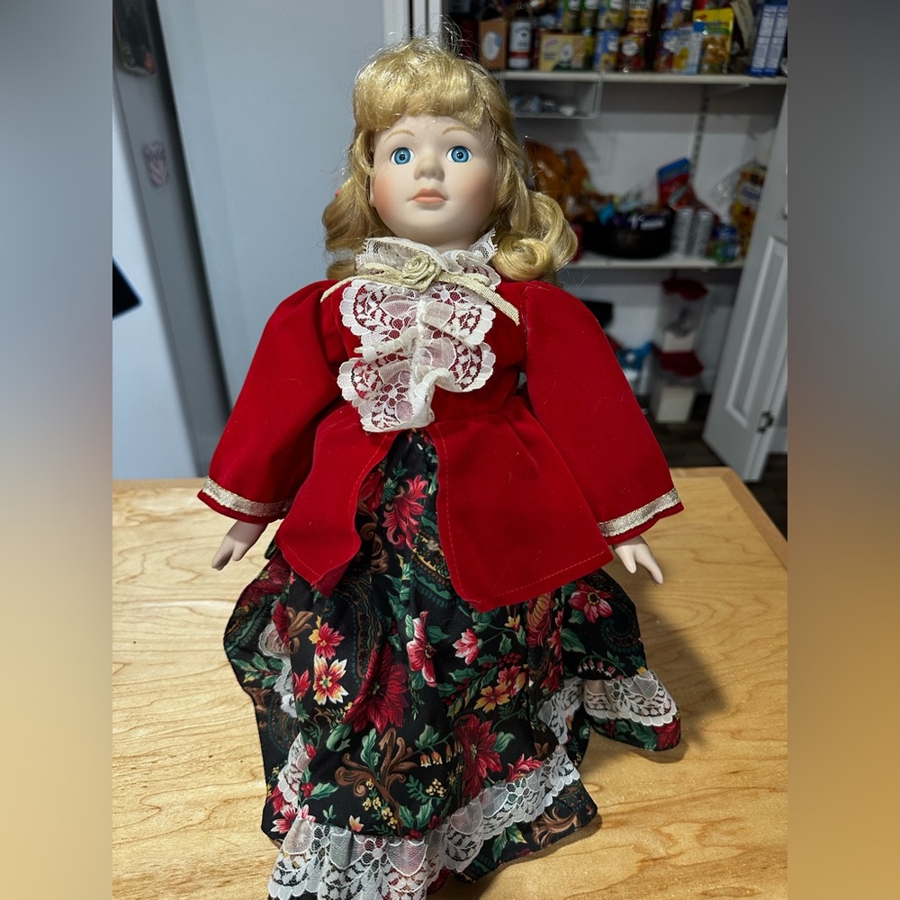 Blonde Haired Porcelain Doll